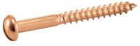 Vis bois tête ronde fendue laiton / Slotted round head wood screws