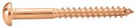 Vis bois tête ronde fendue laiton / Slotted round head wood screws