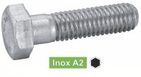 Vis à métaux tête hexagonale inox A2 / Hexagon Head Screws