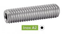 Vis sans tête six pans creux bout cuvette inox A2 / Hexagon socket set screws cup point