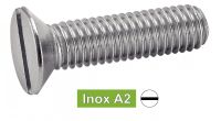 Vis tête fraisée fendue DIN963 Inox A2