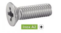 Vis à métaux tête fraisée phillips inox A2 / Phillips countersunk head machine screws