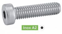 Vis à métaux tête cylindrique six pans creux inox A2 / Hexagon socket head cap screws