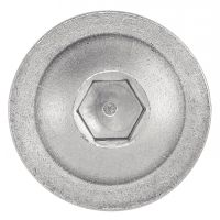 Vis à métaux tête bombée six pans creux embase inox A2 / Hexagon socket button head screws with flange