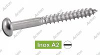 Slotted round head wood screws