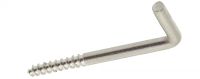 Gond filetage bois inox A2 / Square bend screw hooks