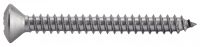 Vis à tôle tête fraisée bombée pozidrive inox A2 / Pozidrive raised countersunk head self tapping screws forme C