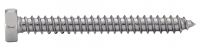 Vis à tôle tête hexagonale bout pointu inox A2 / Hexagon head self tapping screws forme C