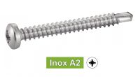 Vis autoperceuses tête cylindrique pozidrive Inox A2 / Pozidrive pan head self drilling screws