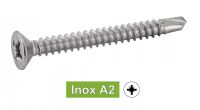 Vis autoperceuses tête fraisée pozidrive Inox A2 / Pozidrive countersunk head self drilling screws