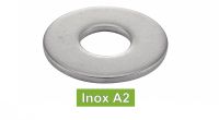 Rondelles inox plates larges type L inox A2 / Large plain stamped washers type L