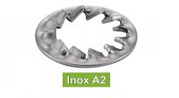 Rondelles éventail à dentures intérieures JZ inox A2 / Serrated internal teeth lock washers