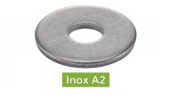 Rondelles inox pour constructions bois forme R inox A2 / Washers for wood constructions form R