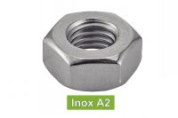 Ecrous hexagonaux inox A2 / Hexagon nuts