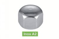 Ecrous borgnes hexagonaux bas inox A2 / Hexagon thin cap nuts