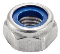 Ecrous indesserables bague nylon inox A2 / Hexagon locknuts with nylon insert