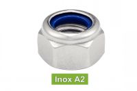 Ecrous hexagonaux indesserables avec bague nylon / Hexagon locknuts high with nylon insert