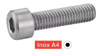 Vis à métaux tête cylindrique six pans creux inox A4 / Hexagon socket head cap screws
