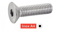 Vis à métaux tête fraisée six pans creux inox A4 / Hexagon socket countersunk head screws