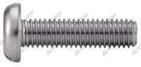 Vis &agrave; m&eacute;taux t&ecirc;te cylindrique large fendue inox A4 / Slotted pan head machine screws