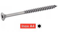 Vis pour agglomere tête fraisee six lobes inox A4 / Six lobe countersuk head chipboard screws