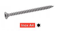 Vis pour agglomere tête fraisee six lobes inox A4 / Six lobe countersuk head chipboard screws