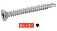 Vis autoperceuses tête fraisée six lobes / Six lobe countersunk head self drilling screws