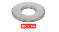 Rondelles inox plates larges type L inox A4 / Large plain stamped washers type L