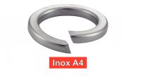 Rondelles inox élastiques grower section carrée inox A4 / Spring lock washers square section