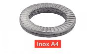 Rondelle autobloquante assemblée inox A4 / Assembled self-locking washer