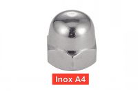 Ecrous borgnes inox A4 / Hexagon cap nuts