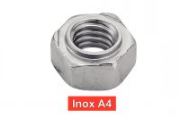 Ecrous hexagonaux à souder inox A4 / Hexagon weld nuts