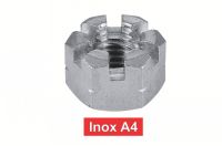 Ecrous hexagonaux à créneaux inox A4 / Castle nuts