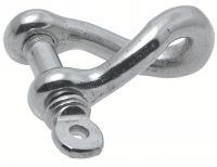 Manille torse forgée inox A4 / Forged twist shackle