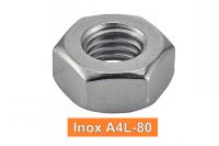 Ecrous hexagonaux DIN934 Inox A4-L