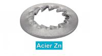 Rondelles éventail JZC / Serrated lock washers intrnal teeth raised type JZC