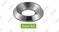 Rondelles cuvette d&eacute;collet&eacute;es inox A2 / Machined cup washers