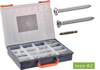 VIS A TOLE TC + TF POZIDRIVE + EMBOUTS INOX A2