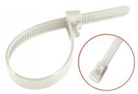 Lien nylon blanc / White nylon cable ties