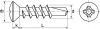 Vis autoperceuses tête fraisée bombée phillips / Philipps raised countersunk head self drilling screws