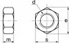 Ecrous hexagonaux laiton