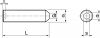 Vis sans tête six pans creux bout pointeau / Hexagon socket set screws cone point