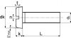 Vis à métaux tête cylindrique large fendue / Slotted pan head machine screws