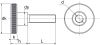 Vis moletées type haut / Knurled thumb screw high type