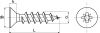 Vis pour agglomere tête fraisee pozidrive