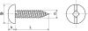 Vis à tôle tête cylindrique carrée fendue / Square slotted pan head self tapping screws forme C