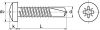 Vis autoperceuses tête cylindrique pozidrive / Pozidrive pan head self drilling screws