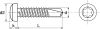 Vis autoperceuses tête cylindrique six lobes / Six lobe pan head self drilling screws