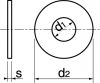 Rondelles plates larges type L / Large plain stamped washers type L