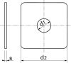 Rondelles carrées pour constructions bois / Square washers for wood constructions